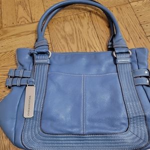 Tignanello Blue Leather Bag
